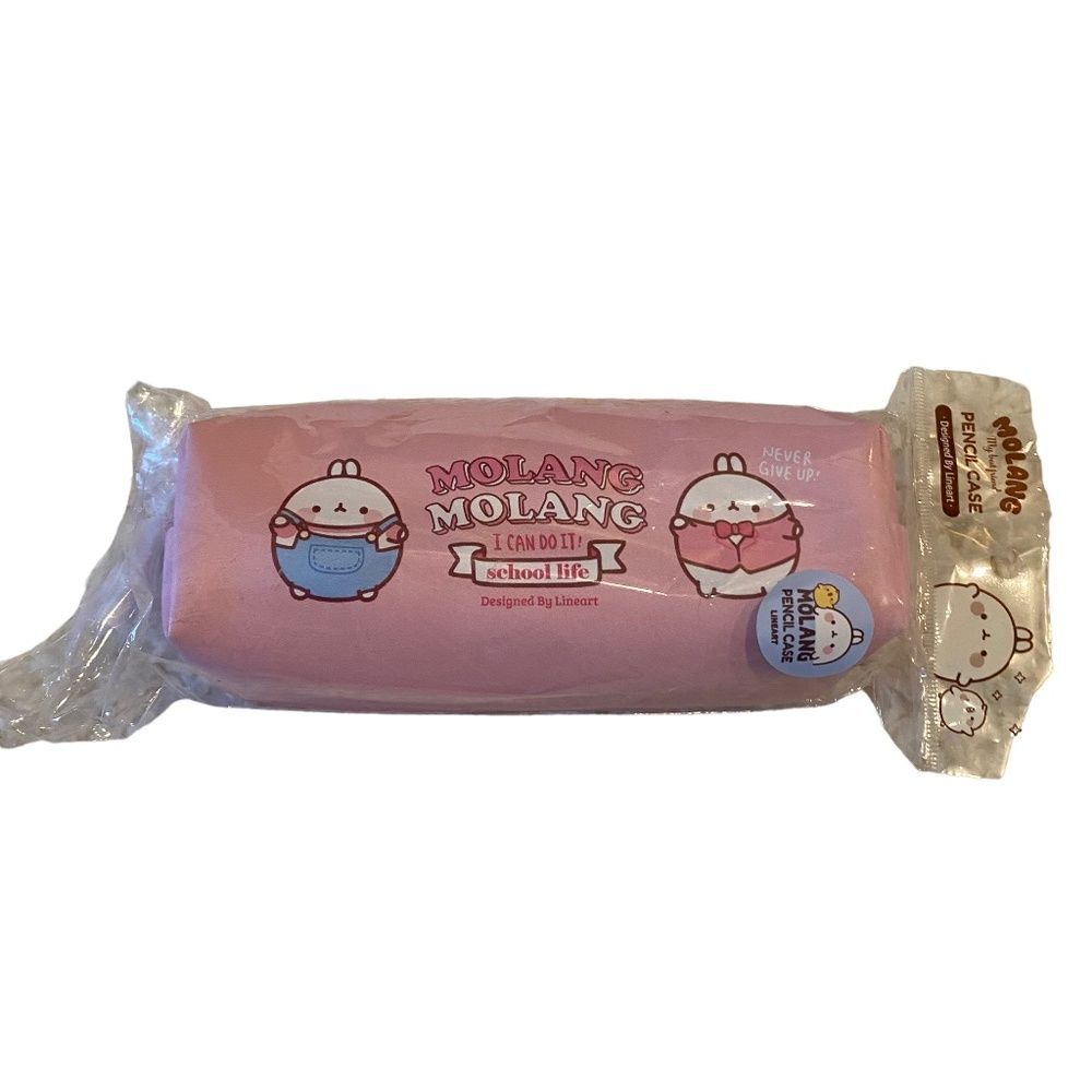 Cute Korean Design Molang Pencil Case/Storage. Pink. OS. Kidcore. Gifts. Fun.